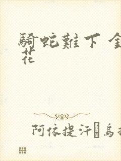 骑蛇难下 金银花