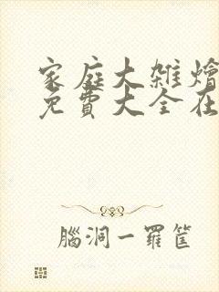 家庭大杂烩小说免费大全在线阅读