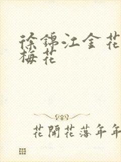 徐锦江金花瓶楷梅花