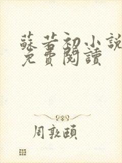 苏若初小说全文免费阅读