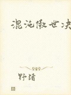 混沌傲世决