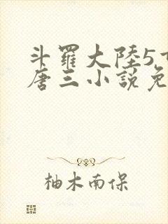 斗罗大陆5重生唐三小说免费阅读