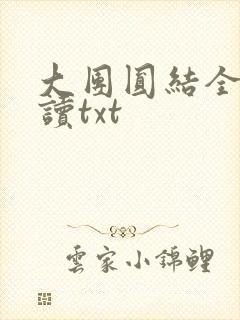 大团圆结全文阅读txt
