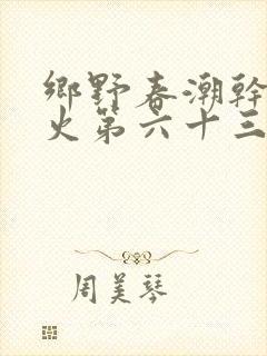 乡野春潮干柴烈火第六十三章