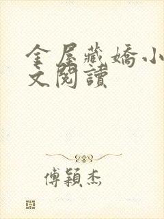 金屋藏娇小说全文阅读