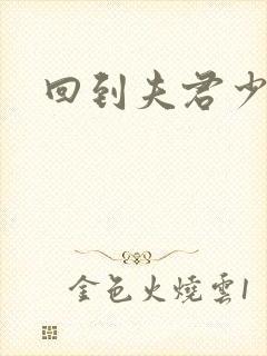 回到夫君少年时