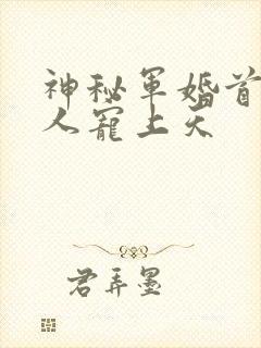 神秘军婚首长大人宠上天