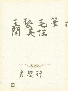 玉势 毛笔 撑开 夹住