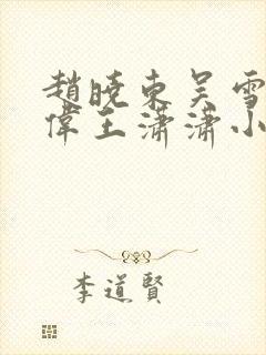 赵晓东吴雪晴郑伟王潇潇小说