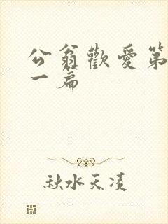 公翁欢爱第三十一篇