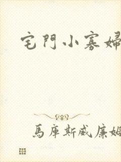 宅门小寡妇
