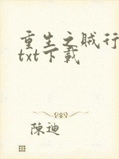 重生之贼行天下txt下载