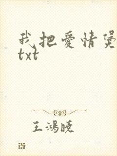 我把爱情煲成汤txt