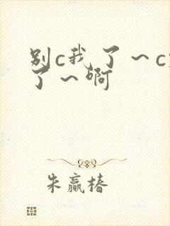 别c我了～c烂了～啊