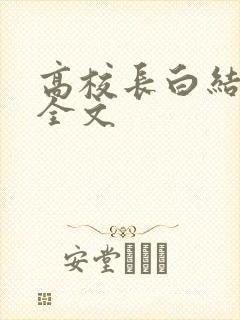 高校长白结小说全文