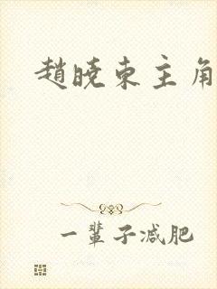 赵晓东主角小说