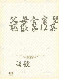 父母全家儿女大联欢第12集