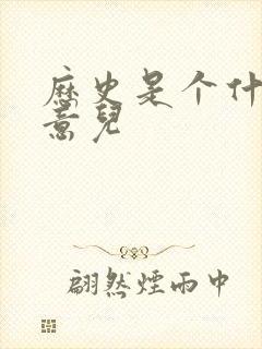 历史是个什么玩意儿