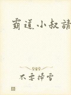 霸道小叔请轻撩