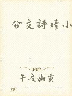 公交诗晴小说