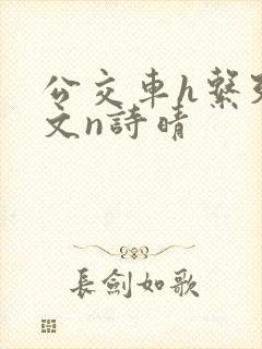 公交车h系列辣文n诗晴