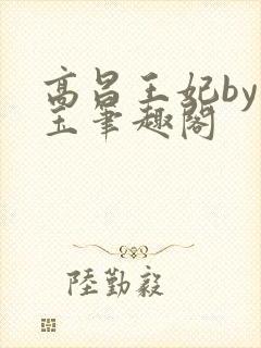 高昌王妃by黛玉笔趣阁