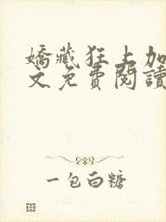 娇藏狂上加狂全文免费阅读笔趣阁