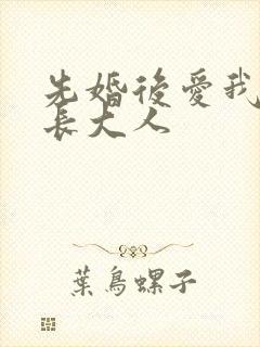 先婚后爱我的市长大人