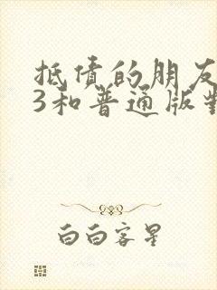 抵债的朋友麦子3和普通版对比