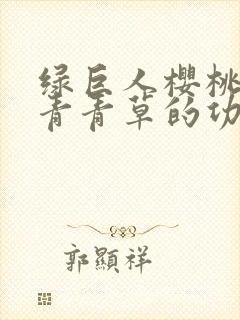 绿巨人樱桃荔枝青青草的功效