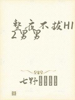 整夜不拔H1V2男男