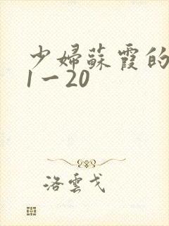 少妇苏霞的沉沦1一20