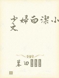 少妇白洁小说全文