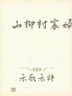 山柳村寡妇情史