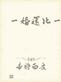 一婚还比一婚高