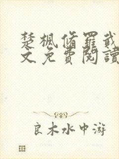 楚枫修罗武神全文免费阅读