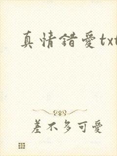 真情错爱txt