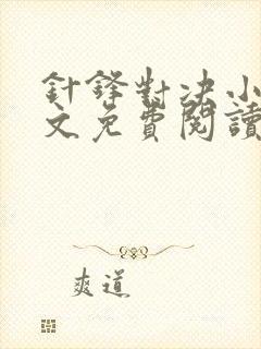 针锋对决小说全文免费阅读完整版