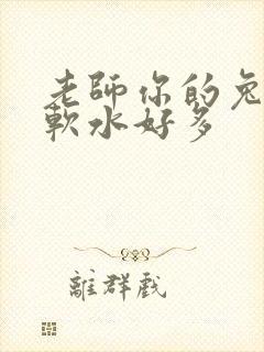 老师你的兔子好软水好多