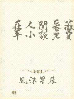 在人间采薇陆三平小说免费阅读