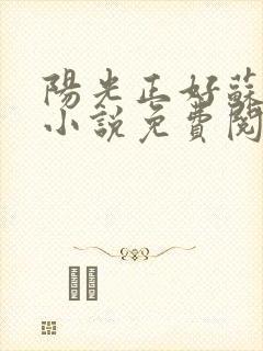 阳光正好苏玥玥小说免费阅读