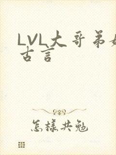 LVL大哥弟媳古言