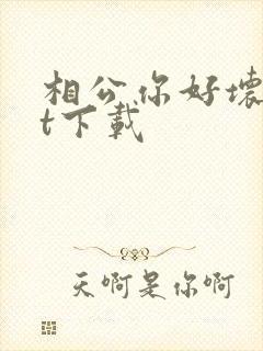 相公你好坏txt下载