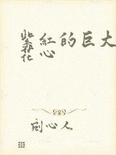 紫红的巨大顶开花心