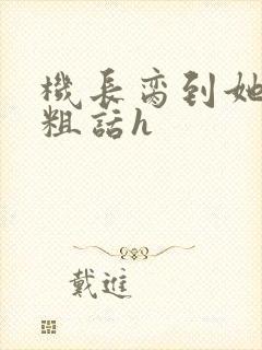 机长脔到她哭h粗话h