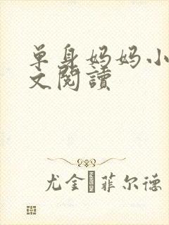 单身妈妈小说全文阅读