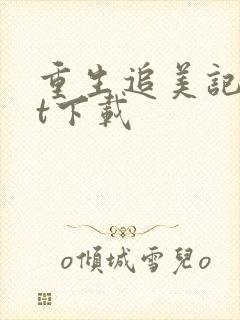 重生追美记txt下载