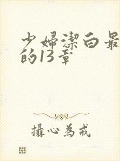 少妇洁白最刺激的13章