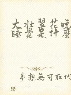 大壮翠花晚上不睡觉是什么电视剧