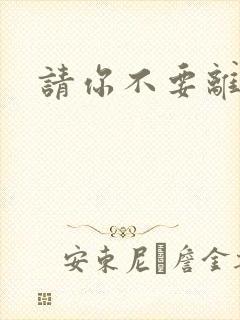 请你不要离开我